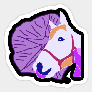 Purple horse Sticker